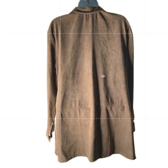 Vintage R&K Original Shirt Women's Plus Size 18 Long Sleeve Button Up Brown Top - Picture 4 of 5